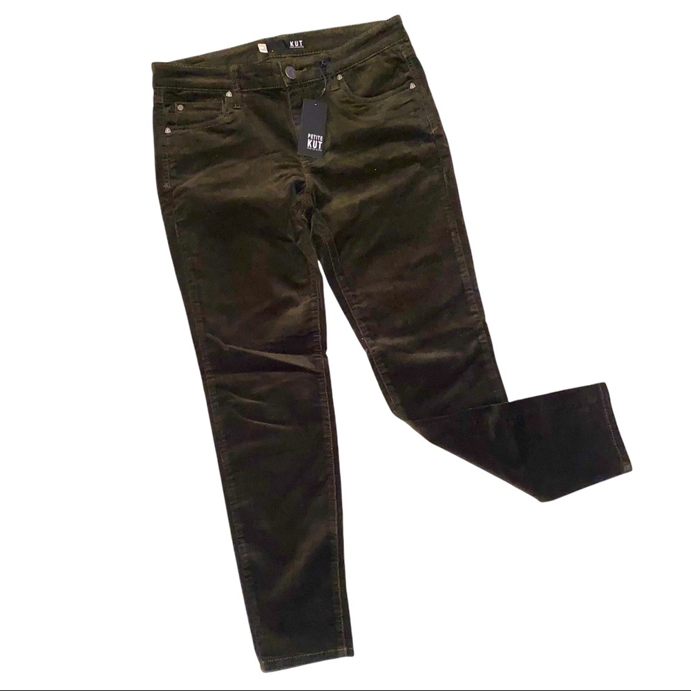 Kut from the cloth petite corduroy slim cut pants size 6p.